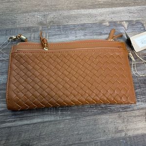 Francesca’s Brown Woven 3-way Purse